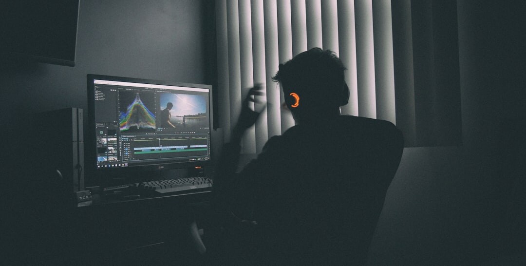 Editor reviewing footage on a video editing timeline